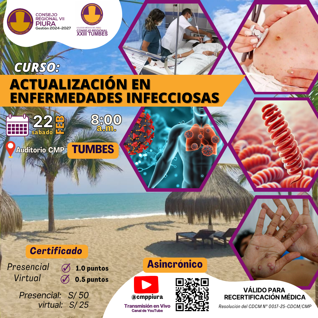 𝗖𝘂𝗿𝘀𝗼: 𝗔𝗰𝘁𝘂𝗮𝗹𝗶𝘇𝗮𝗰𝗶𝗼́𝗻 𝗲𝗻 𝗘𝗻𝗳𝗲𝗿𝗺𝗲𝗱𝗮𝗱𝗲𝘀 𝗜𝗻𝗳𝗲𝗰𝗰𝗶𝗼𝘀𝗮𝘀